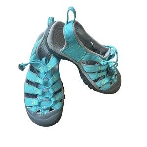 Womens Keen Anatomic Sandals 7 Turquoise Blue Water Trail Hiking Waterproof